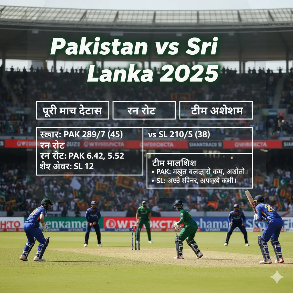 Pakistan vs Sri Lanka 2025