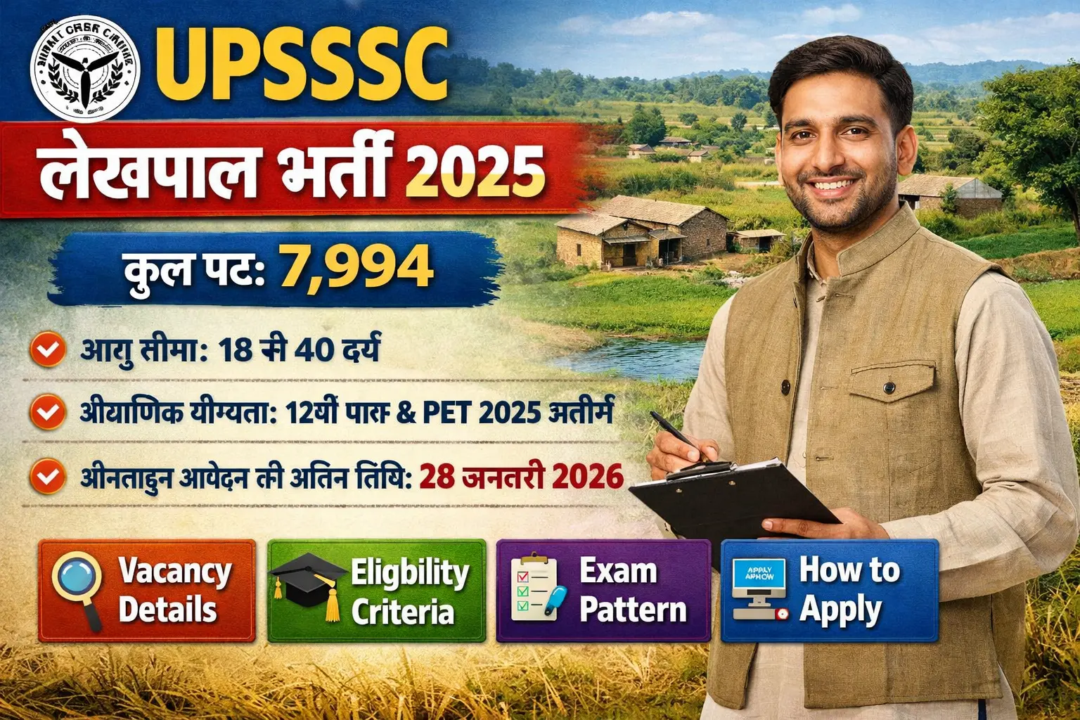 UPSSSC Lekhpal Recruitment 2025